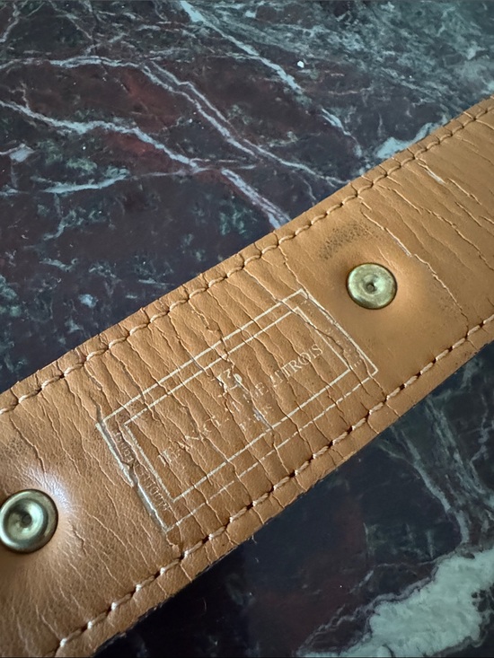 Jitrois Black Leather Studded Accent Belt